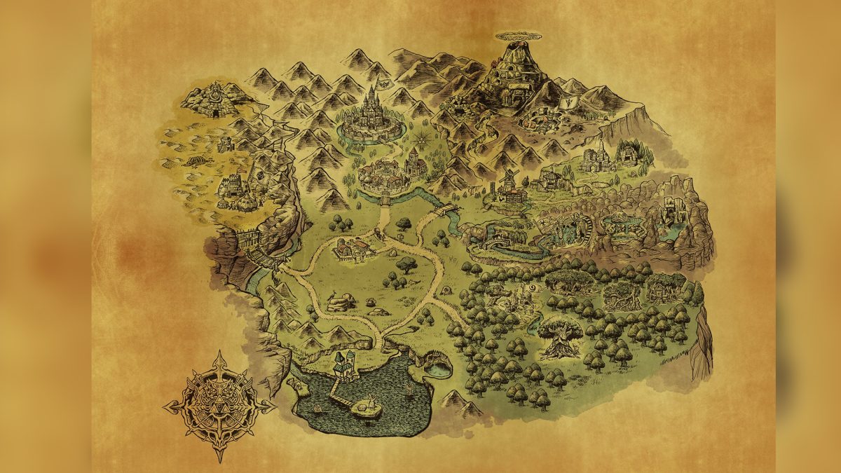 zelda ocarina of time map